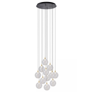 Lucide Gisela - hanglamp - Ø 61 x 326 cm - 12 x 3,6W  dimbare LED incl. - transparant