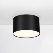 Nova Luce Marsa - plafondlamp - Ø 11 x 6,5 cm - 10W LED incl. - zandzwart