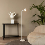 Lucide Comet - oplaadbare vloerlamp - 38,1 x 22 x 138 cm - 3 stap dimmer - 3W dimbare LED incl. - wit