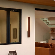 Nova Luce Isos - buiten wandverlichting - 5,3 x 61 x 6 cm - 6W LED incl. - IP65 - corten