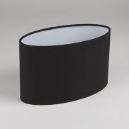 Searchlight Oval Shade - lampenkap -  45 x 30 cm - zwart