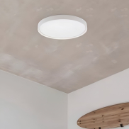 Nova Luce Olaf - plafondlamp - Ø 60 x 5 cm - 60W dimbare LED incl. - zandwit