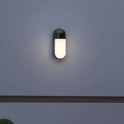 Nova Luce Arrow - buiten wandverlichting - 10 x 24 x 9 cm - 9W LED incl. - IP65 - donker antraciet