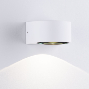 Nova Luce Opera - buiten wandverlichting - 11 x 6,8 x 10 cm -  6W LED incl. - IP54 - zandwit