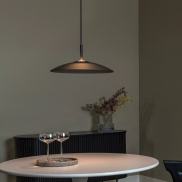 Lucide Menga - hanglamp - Ø 40 x 150 cm - 12W dimbare LED incl. - gerookt
