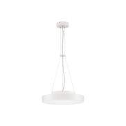 Nova Luce Perfect Profile - hanglamp op afstandsbediening (incl.) - Ø 40 x 120 cm - 24W dimbare LED incl. - 2700K-6000K - wit