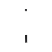 VK Lighting Edelle - hanglamp - Ø 5,6 x 173 cm - zwart