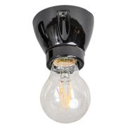 ETH Vintage Straight - plafondlamp - 6,3 x 7,5 cm - zwart