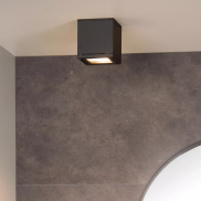 Lucide Aven - Opbouwspot - 9,3 x 9,3 x 9,6 cm - IP65 - zwart
