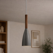Design for the People Pure 10 - hanglamp - Ø 10 x 344 cm - grijs en bruin