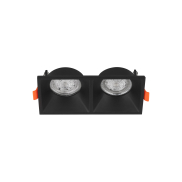 Nova Luce Staf - inbouwspot - 150 x 75 mm, 142 x 70 mm inbouwmaat - zandzwart