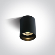 ONE Light GU10 Dark Light - opbouwspot 1L - Ø 6,8 x 9,5 cm -  zwart