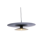 Artdelight Linares - hanglamp - Ø 50 x 16,5 cm - zwart