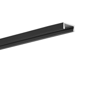 Klus MICRO-PLUS - LED-profiel - 1,6 x 0,6 cm - zwart
