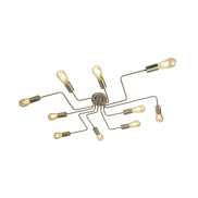 Searchlight Circuit - plafondverlichting - 82 x 52 x 12 cm - satijn zilver