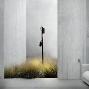 Nova Luce Darma - tuinpaal - Ø 10,5 x 122 cm - 13W LED incl. - IP65 - zandzwart