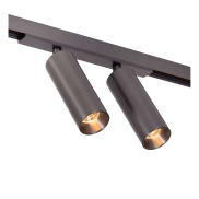 Lucide Linial Moxx - magnetisch railsysteem - railspot - 17 x 4,5 x 10 cm - 2 x 10W LED incl. - dimfunctie en instelbare lichtkleur via app - zwart mat chroom