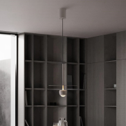 Nova Luce Edem - hanglamp - Ø 30 x 217 cm - 8W LED incl. - beige