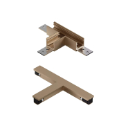 Lucide Linial - magnetisch railsysteem - T-koppelstuk & elektrische connector - 16 x 9 x 1,7 cm - champagne