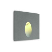 ONE Light Dark Light - buiten wandverlichting - 7 x 7 x 4,5 cm - 3W LED incl. - IP54 - grijs