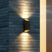 Nordlux Nico - buiten wandlamp - 8 x 8 x 23,5 cm - IP54 - roest