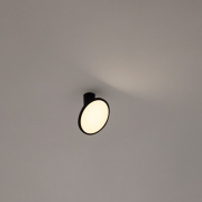 Nova Luce Ekei - plafondlamp - Ø 20 x 21,4 cm - 14W LED incl. - zandzwart