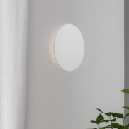 Nova Luce Cyrcle - wandlamp - Ø 30 x 3,2 cm - 22,5W LED incl. - zandwit