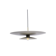 Artdelight Linares - hanglamp - Ø 50 x 16,5 cm - kaki