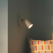 Nordlux Explore - wandlamp met schakelaar -  Ø 8 x 14,5 cm - beige