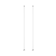 Lucide Linial - magnetisch railsysteem - ophangkabelset - 5 x 1,4 x 200 cm - zwart mat chroom