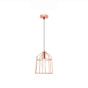Nova Luce Peppino - hanglamp - Ø 19 x 120 cm - koper