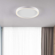Nova Luce Istos - plafondlamp - Ø 50 x 5 cm - 38W dimbare LED incl. - zandwit