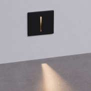 Nova Luce Aizen - inbouw wandverlichting - 7 x 6,5 x 5,6 cm - 3W LED incl. - IP65 - donker antraciet
