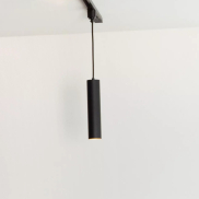 Lucide Track Floris Hanglamp - 1-fase Railsysteem - Ø 5,6 x 155 cm - Zwart