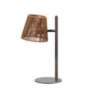 ETH Daan - tafellamp - Ø 18 x 45 cm - bruin