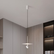 Nova Luce Edem - hanglamp - Ø 30 x 217 cm - 8W LED incl. - zandwit