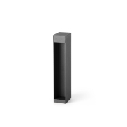 Faro Cerler - tuinpaal - 9 x 35 cm - 9W LED incl. - IP65 - donkergrijs