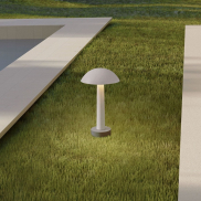 Nova Luce Tura - tuinpaal - Ø 20 x 35 cm - 7W LED incl. - IP65 - wit