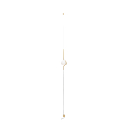 Faro Le Vita - hanglamp - Ø 14 x 308 cm - 6W LED incl. - glanzend goud