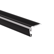 KLUS Steko-plus - ledprofiel voor trapranden - 2,64 x 4,06 cm - zwart