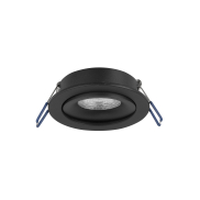 Nova Luce Redo - inbouwspot - Ø 92 mm, Ø 76 mm inbouwmaat  - zandzwart