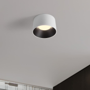 Nova Luce Atil - plafondlamp - Ø 35 x 22 cm - 24W LED incl. - zandwit en zwart