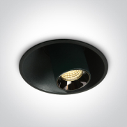 ONE Light Mirror Adjustable Boxes - inbouwspot - Ø 82 mm, Ø 74 mm inbouwmaat - 7W LED incl. - zwart
