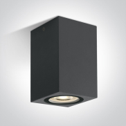 ONE Light GU10 Outdoor Cube Lights - opbouwspot 1L - 6,6 x 6,6 x 11 cm - IP65 - antraciet