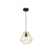 Nova Luce Isabella - hanglamp - Ø 23 x 140 cm - messing