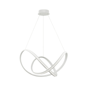 Nova Luce Apus - hanglamp - Ø 70 x 120 cm - 50W dimbare LED incl. - zandwit