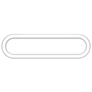 ETH Loïs - plafondlamp - 60 x 4,5 cm - 3 stappen dimmer - 22W LED incl. -  IP44 - wit