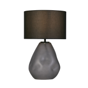 Searchlight Devon - tafellamp - Ø 28 x 45 cm - zwart