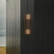 Nordlux Aludra N - buiten wandverlichting - 12,4 x 33,7 x 17,4 cm - IP54 - bruin