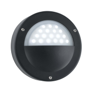 Searchlight Cardiff - buiten wandverlichting - 14 x 14 cm - 3W LED incl. - IP44 - zwart